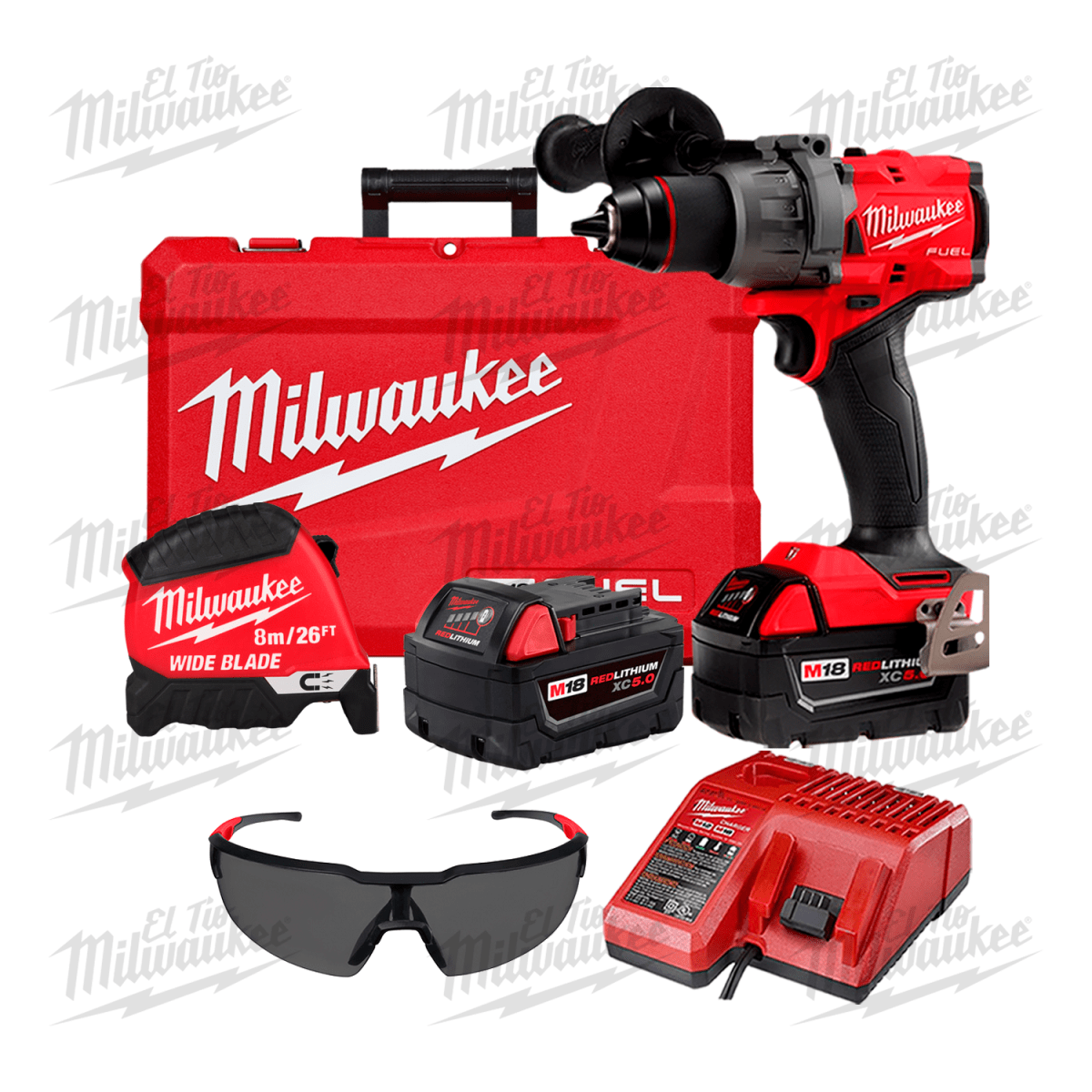 PACK TALADRO PERCUTOR DE 158NM M18 FUEL + ACCESORIOS MILWAUKEE /  2904-259-ACC1