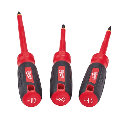 JUEGO DESTORNILLADORES AISLADOS 3 PCS 1000V MILWAUKEE / 48-22-22021