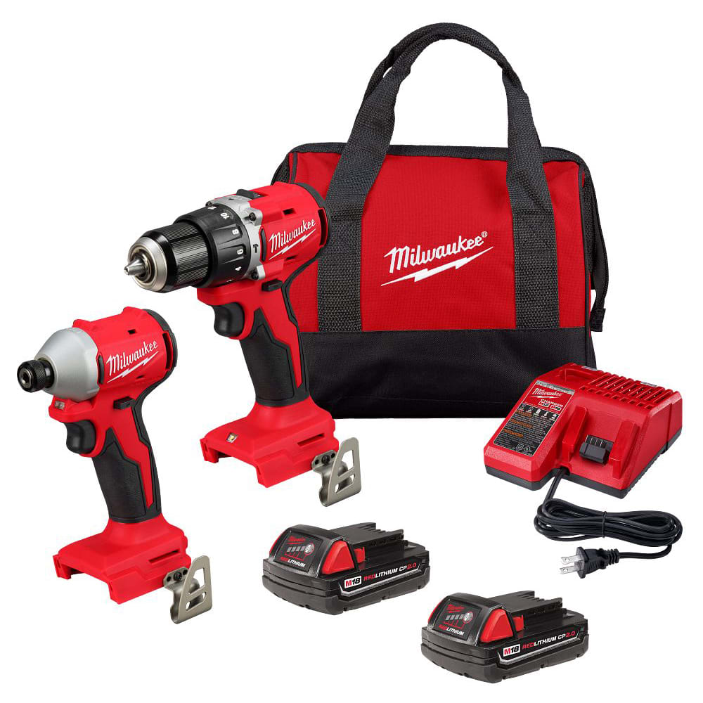 COMBO TALADRO Y ATORNILLADOR DE IMPACTO INDUSTRIAL M18 MILWAUKEE / 3610-2591