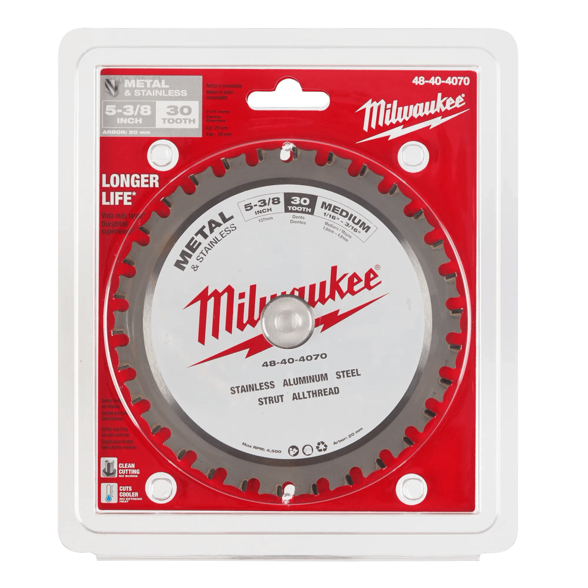 DISCO DE CORTE METAL Y ACERO INOXIDABLE 5-3/8