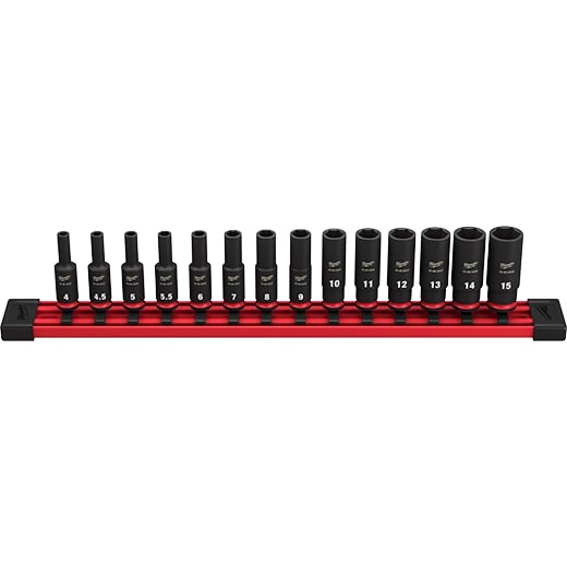 JUEGO DE 14 DADOS MÉTRICOS PROFUNDOS DE 6 PUNTAS SHOCKWAVE IMPACT DUTY / 49-66-70033