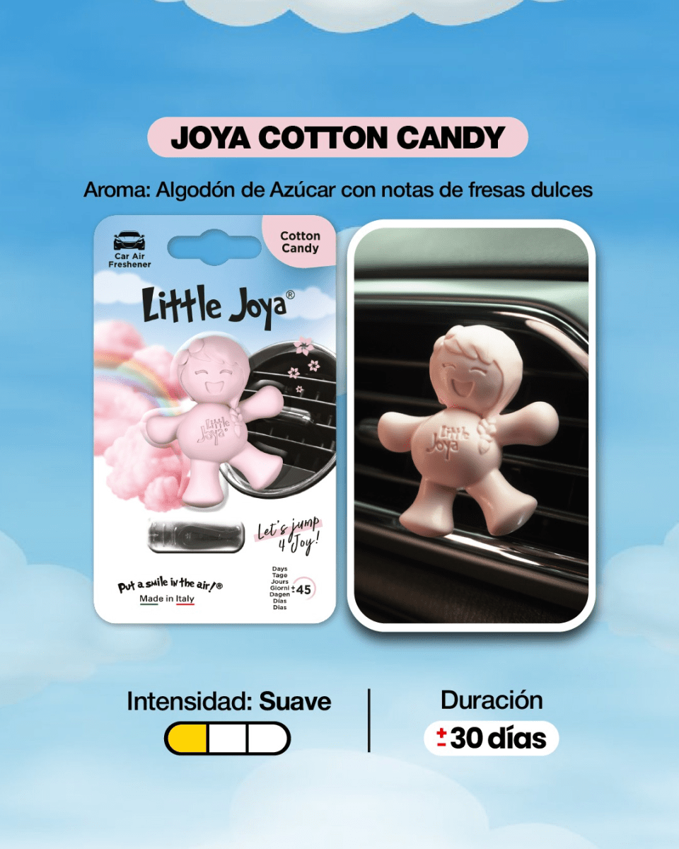 AROMATIZANTE PARA AUTO COTTON CANDY LITTLE JOE1