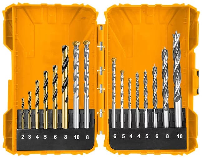 Pack Taladro + Esmeril + Set de brocas INGCO4