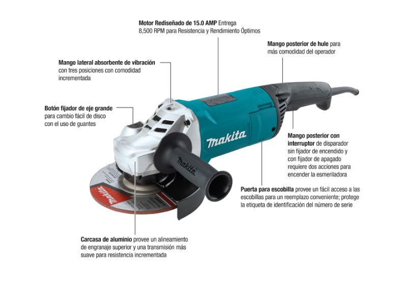 ESMERILADORA ANGULAR DE 7