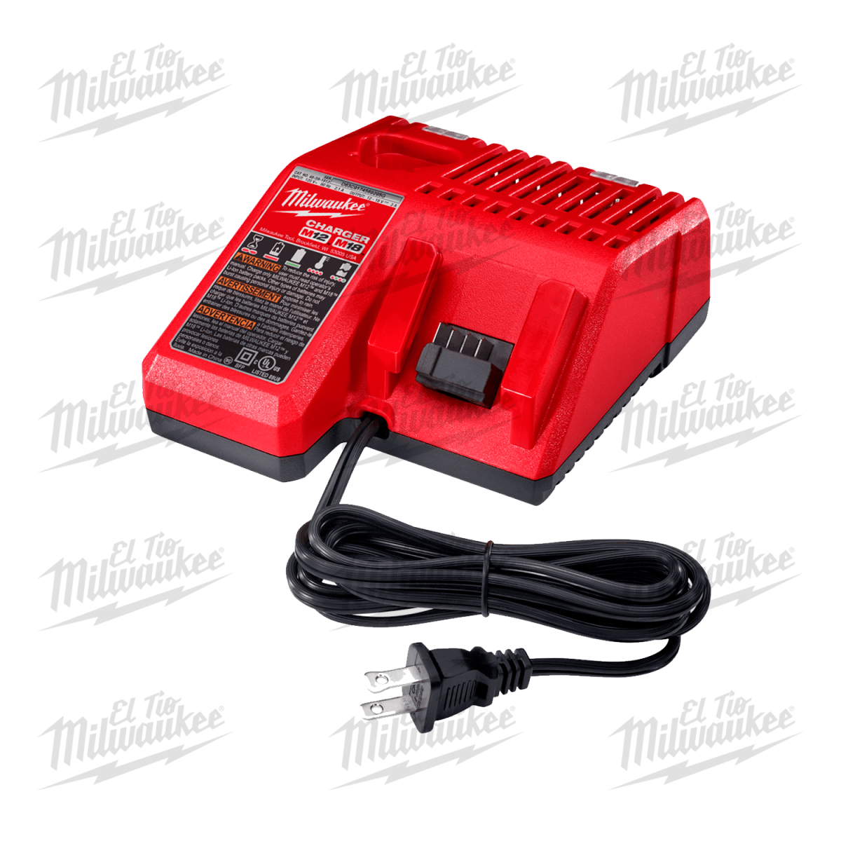 CARGADOR DE BATERIAS MULTI VOLTAJE M18 - M12 MILWAUKEE - 48-1959-DG1