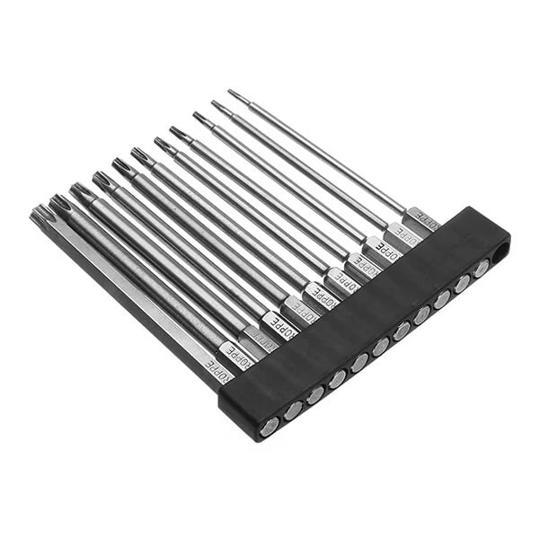 JGO DE PUNTAS TORXS CR-V S2 DE 75MM 11PCS BROPPE10