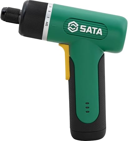 DESTORNILLADOR ELÉCTRICO INALÁMBRICO SATA 3.7V TIPO PISTOLA CON KIT DE 32 PIEZAS / ST1510523
