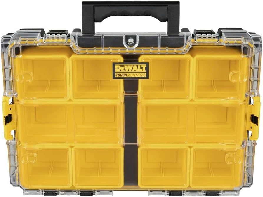 ORGANIZADOR DE HERRAMIENTAS 2.0 TOUGHSYSTEM 10 COMPARTIMENTOS DEWALT / DWST080401