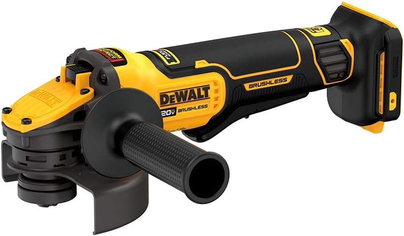 AMOLADORA ANGULAR DEWALT FLEXVOLT ADVANTAGE 20V MAX, CON INTERRUPTOR DE PALETAS, 4-1/2 PULGADAS A 51
