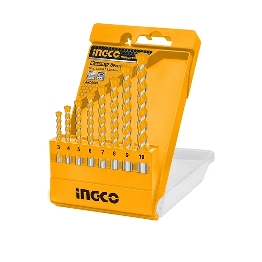 INGCO Juego Brocas x 8pcs Concreto INGCO AKD30811