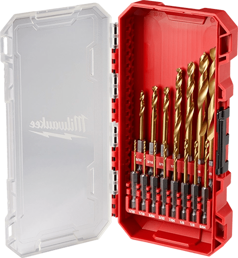 Juego de brocas de titanio SHOCKWAVE Impact Duty™ RED HELIX™ - 15 piezas 48-89-46703