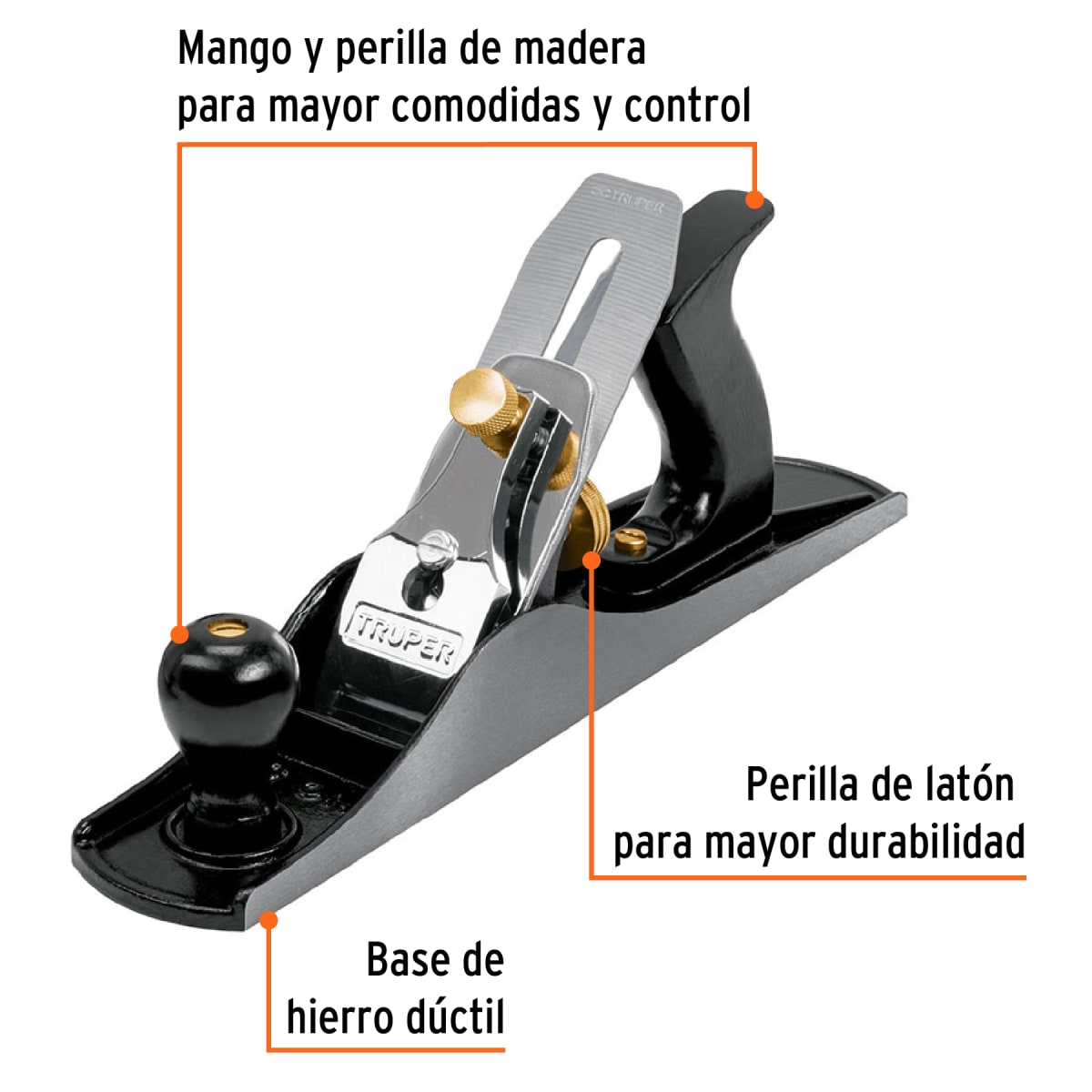 CEPILLO PARA CARPINTERO # 5 ESTRIADA, TRUPER2