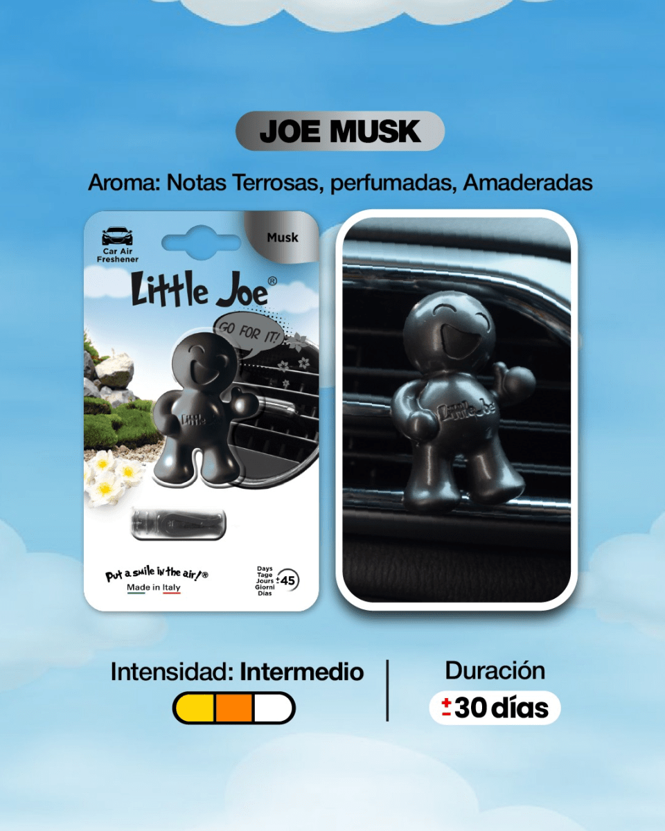 AROMATIZANTE PARA AUTO MUSK LITTLE JOE1
