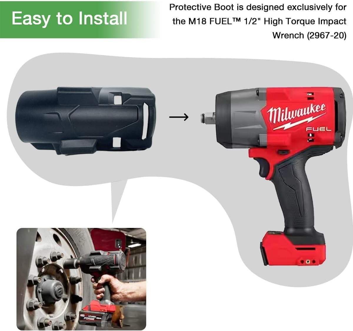 PROTECTOR DE GOMA PARA LLAVE DE IMPACTO 29673