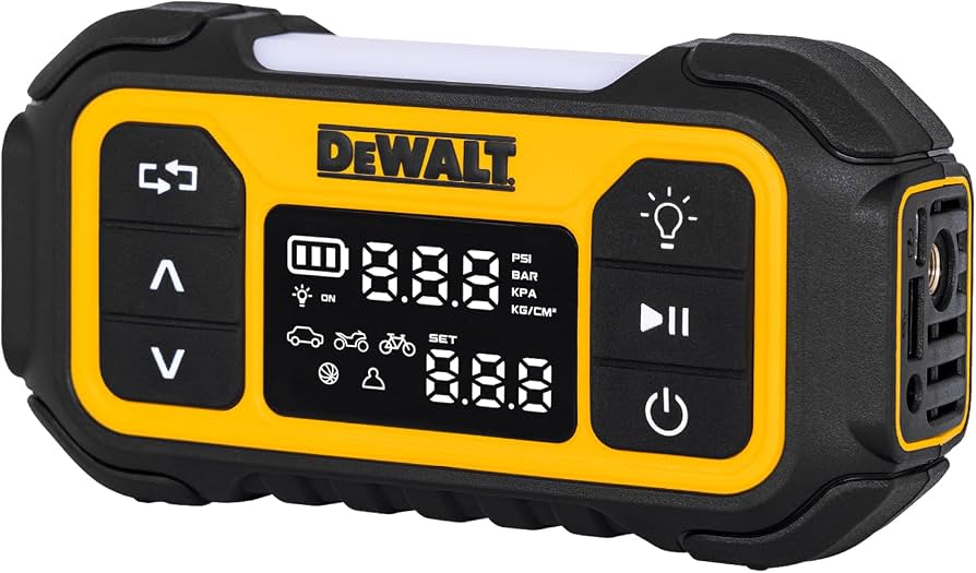 INFLADOR DE NEUMÁTICOS DE ALTA PRESIÓN 150 PSI 12V DEWALT DXIF12011