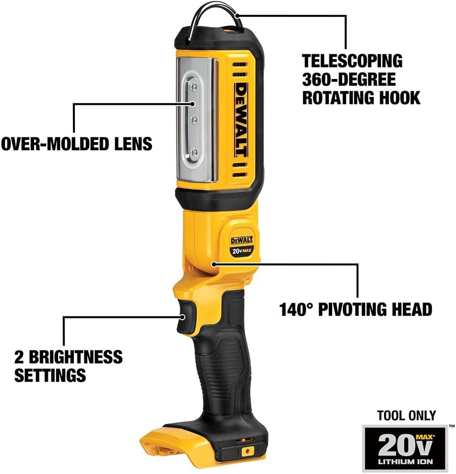 Linterna Trabajo Led 20 V 500 Lm (Sin Bateria/Sin cargador) Dewalt DCL0502