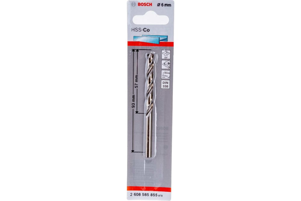 BROCAS METAL HSS-CO 6MM X57X93MM1