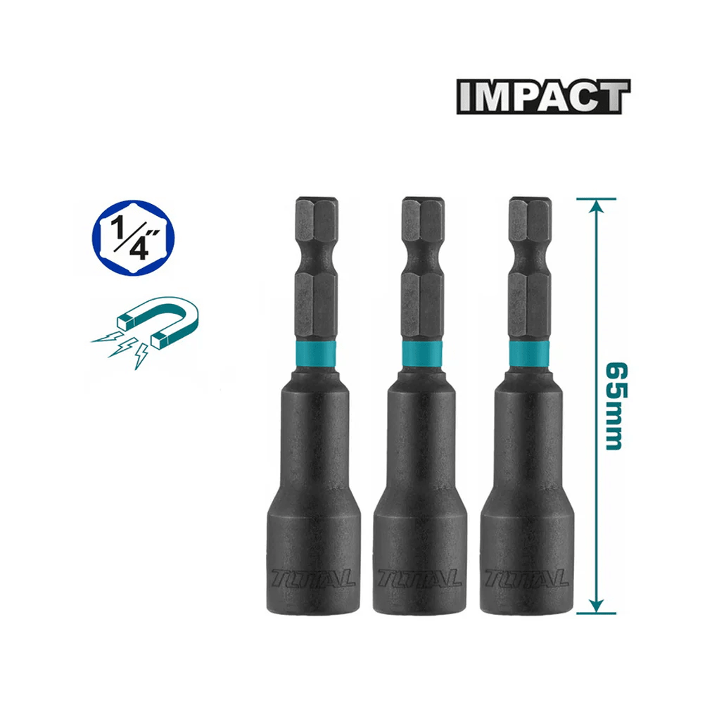 SET DE PORTA TUERCAS MAGNETICAS 6PCS TOTAL / TAC2765061-N3