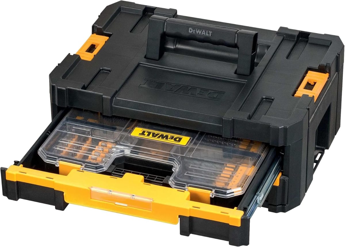 JUEGO TSTAK DE BROCAS, PUNTAS, SIERRAS Y VÁSTAGOS 100 PIEZAS DEWALT / DT71569-QZ4