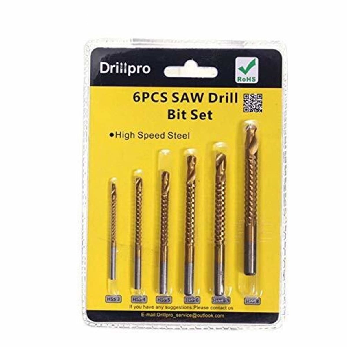 BROCAS DE TITANIO DE 6 PCS1