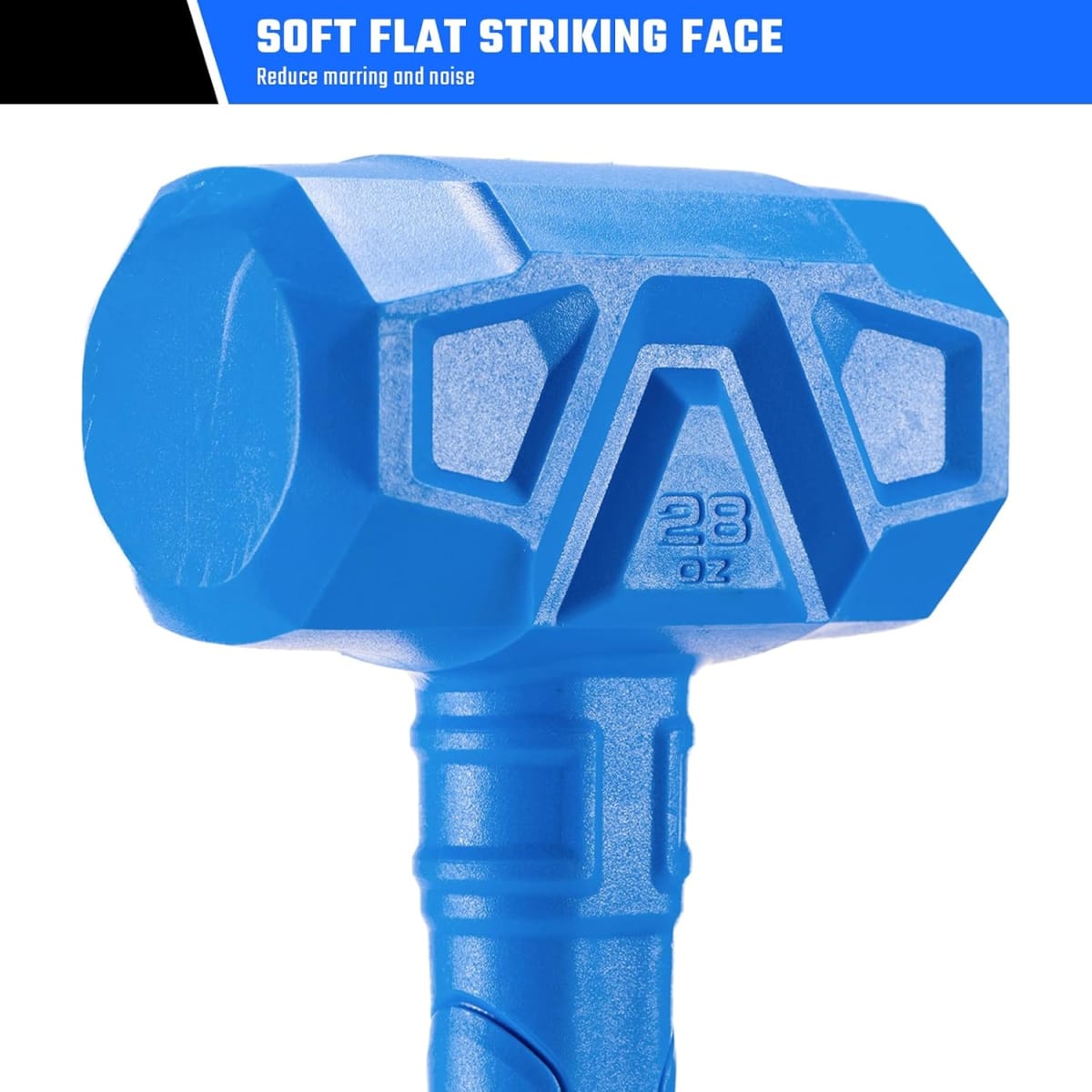 MAZO DE GOMA 28OZ ANTI-MARCAS Y RESISTENTE A CHISPAS CON CABEZAL RELLENO DE PERDIGONES DE ACERO REAL STEEL/ HM03172