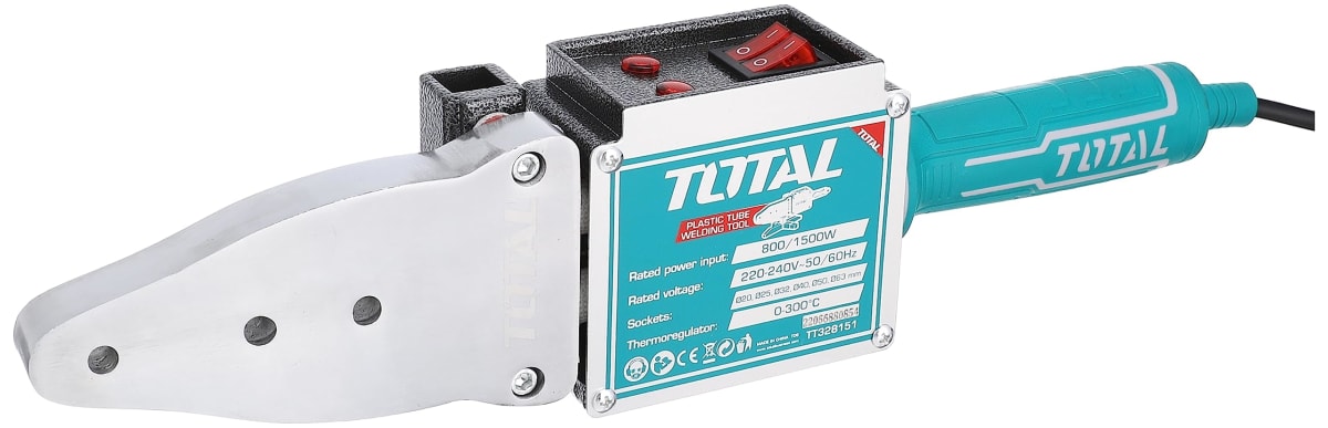 TERMOFUSORA INDUSTRIAL 1500W GASFITERIA POLIFUSIÓN TUBOS TOTAL - TT3281512