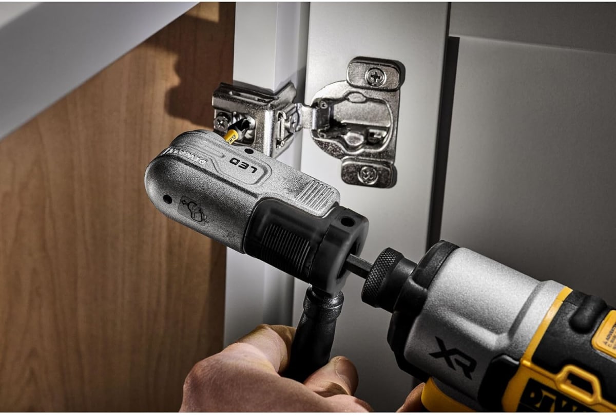 Extensión modular de ángulo recto iluminado para atornillador de impacto DEWALT - DWALRAFT5