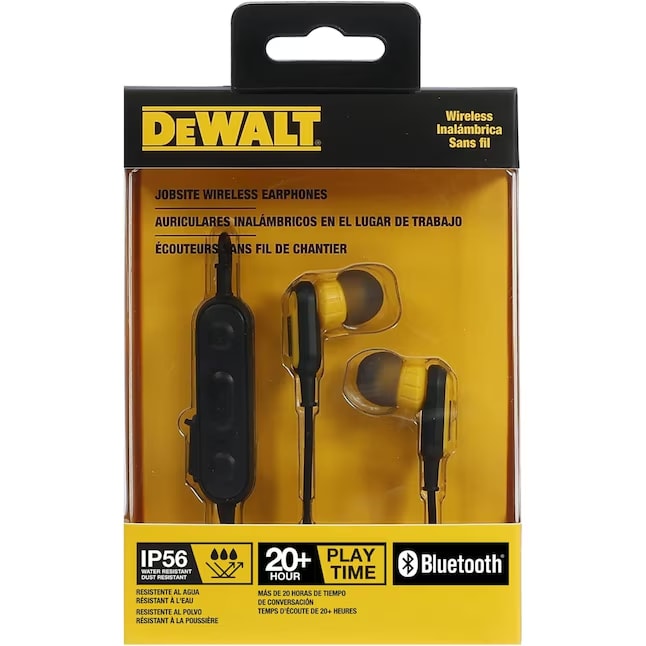 AUDIFONOS CON BANDA PARA CUELLO BLUETOOTH 5.2 INALAMBRICOS DEWALT IP56 DXMA19099351