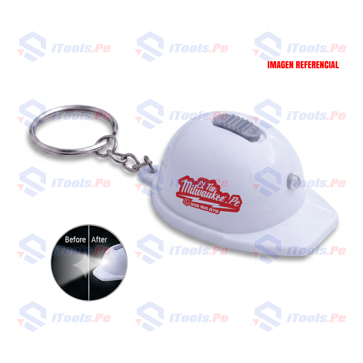 Llavero Casco destapador con Linterna Milwaukee 78-22-012