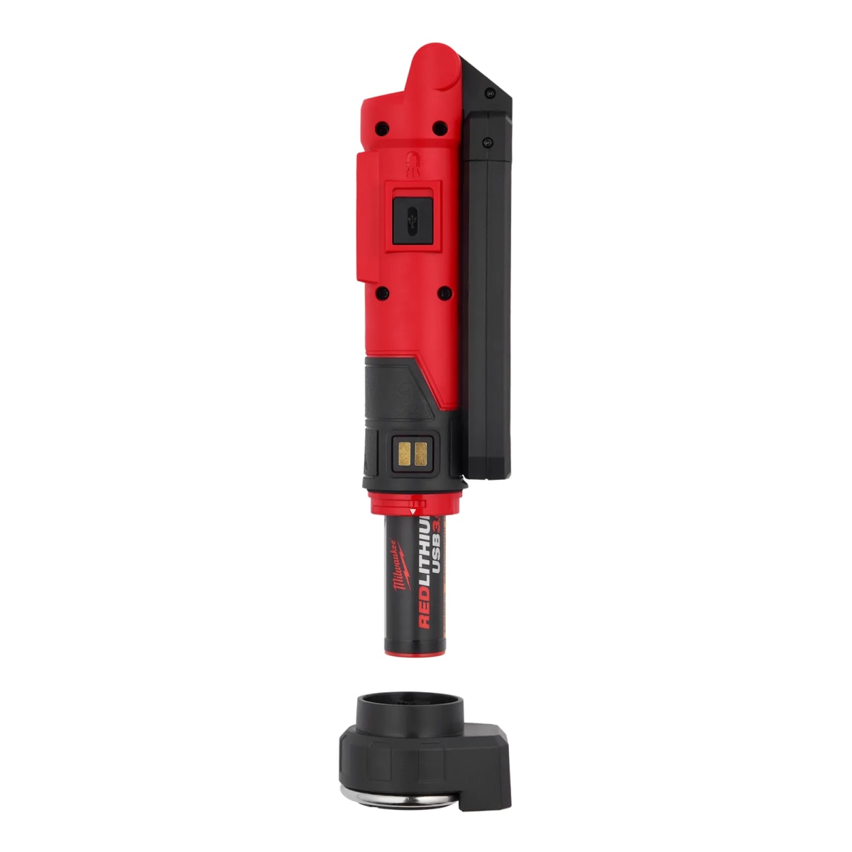 BARRA LUMINOSA RECARGABLE MEDIANTE USB REDLITHIUM 550LM CON IMÁN Y BASE DE CARGA MILWAUKEE / 2128-223