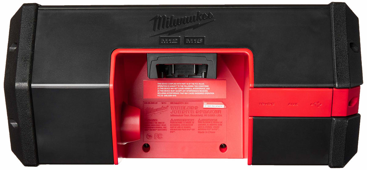 ALTAVOZ INALAMBRICO PARA OBRA INDUSTRIAL M18 / M12 MILWAUKEE1