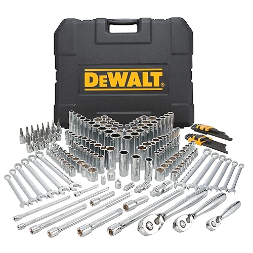 Kit de herramientas mecánicas DEWALT y juego de llaves, 204 piezas - DWMT721651