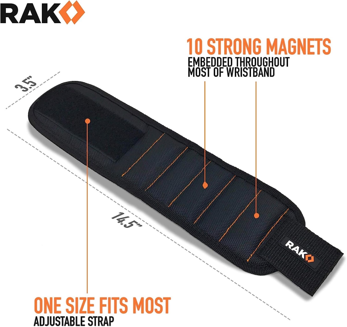 PULSERA MAGNÉTICA RAK CON FUERTE IMAN PARA TORNILLOS Y CLAVOS6