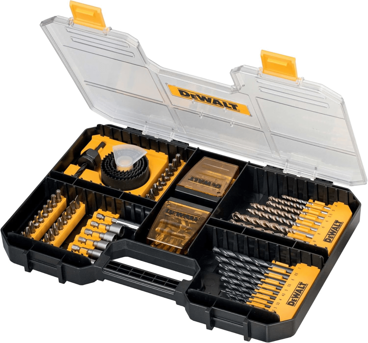 JUEGO TSTAK DE BROCAS, PUNTAS, SIERRAS Y VÁSTAGOS 100 PIEZAS DEWALT / DT71569-QZ3