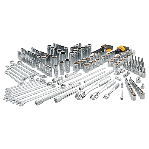 Kit de herramientas mecánicas DEWALT y juego de llaves, 204 piezas - DWMT721653