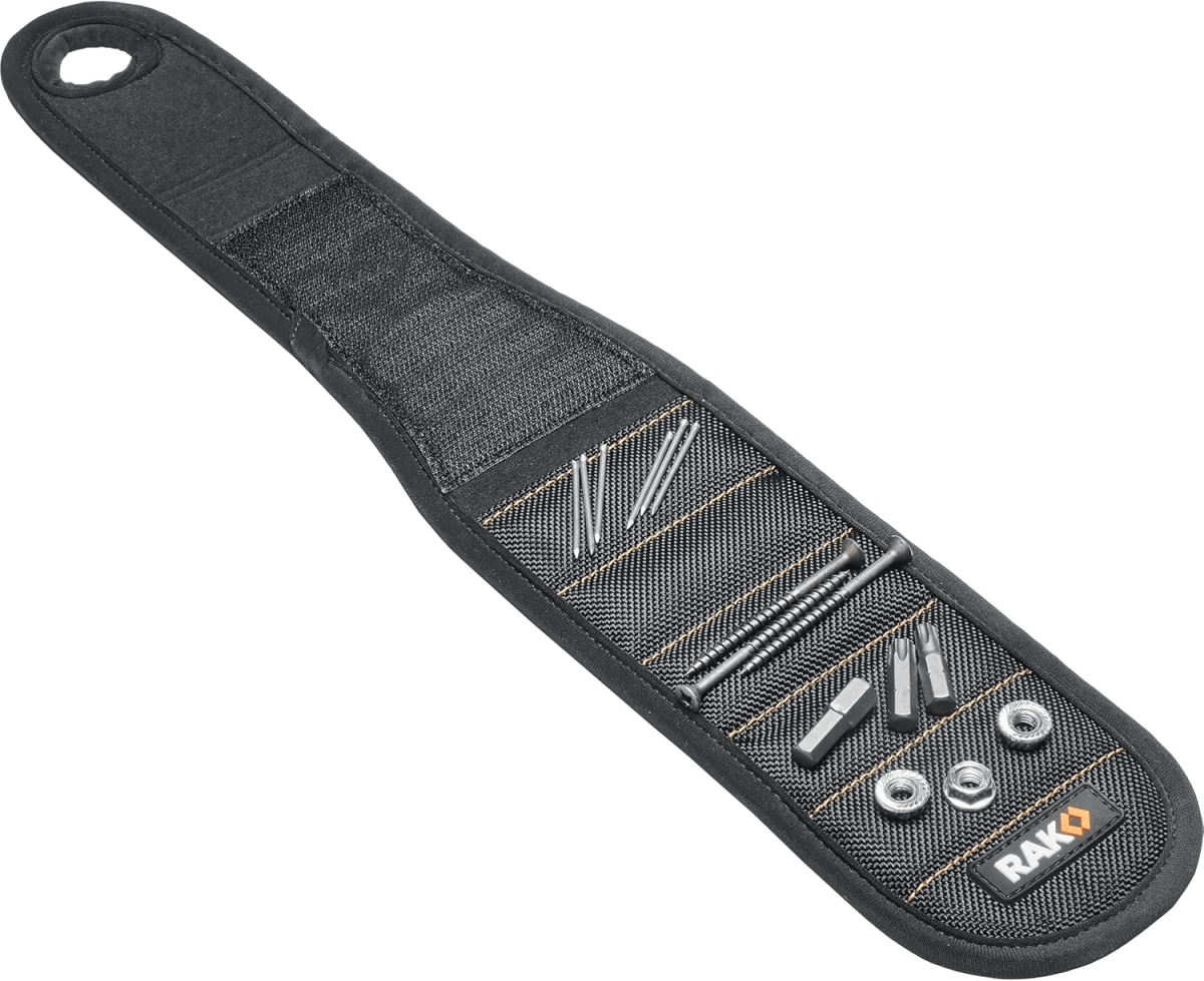 PULSERA MAGNÉTICA CON LAZO PARA EL PULGAR CON FUERTE IMAN PARA TORNILLOS Y CLAVOS RAK / B02HRCU3SW2