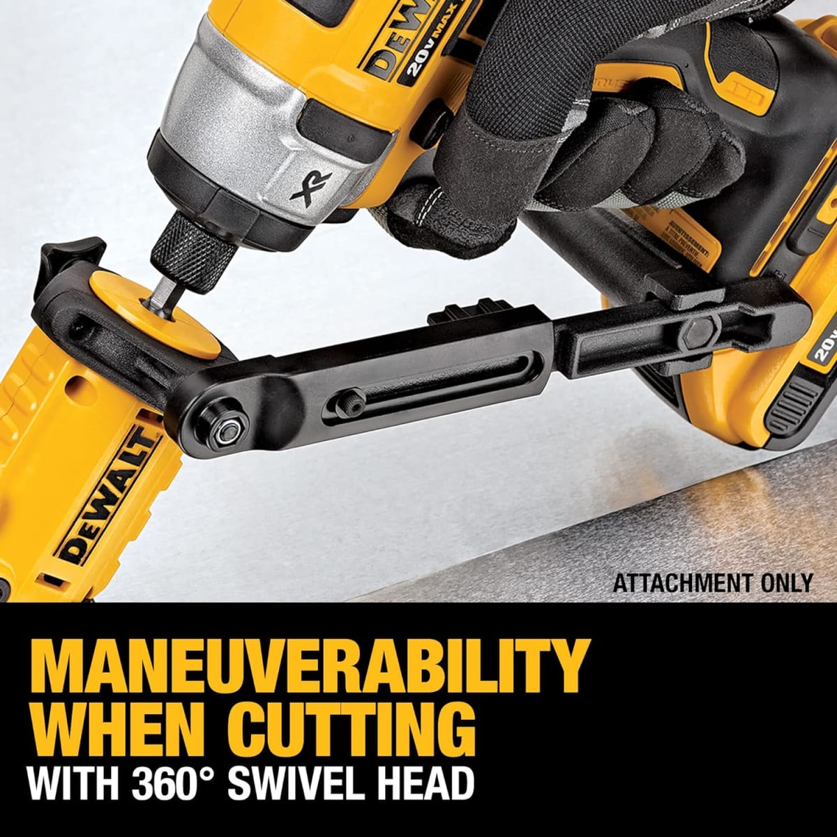 CIZALLA ÁNGULO RECTO PARA LLAVE DE IMPACTO/TALADRO 18V/20V DEWALT DWASHRIR2