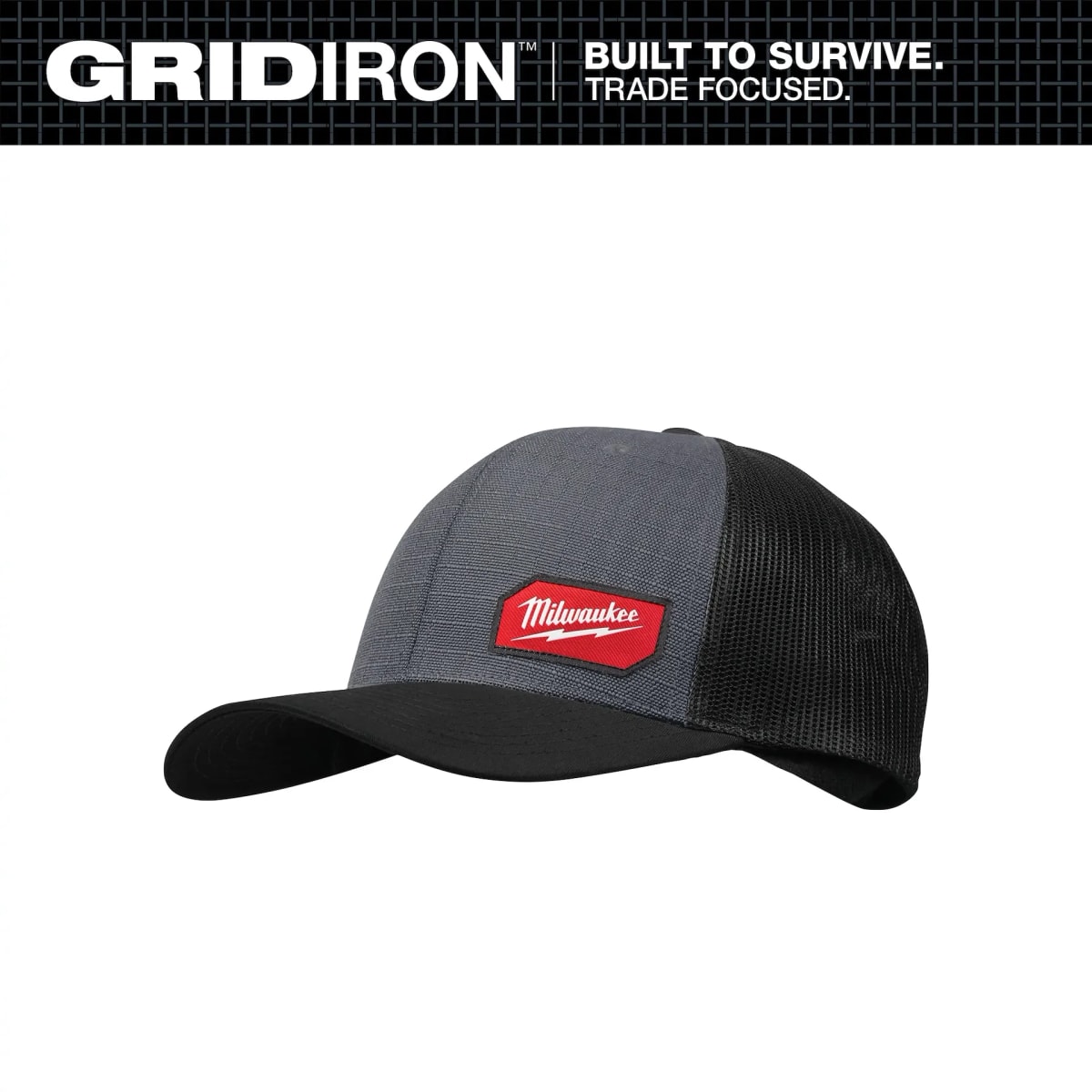GORRA DE CAMIONERO GRIDIRON GRIS MILWAUKEE/505G1