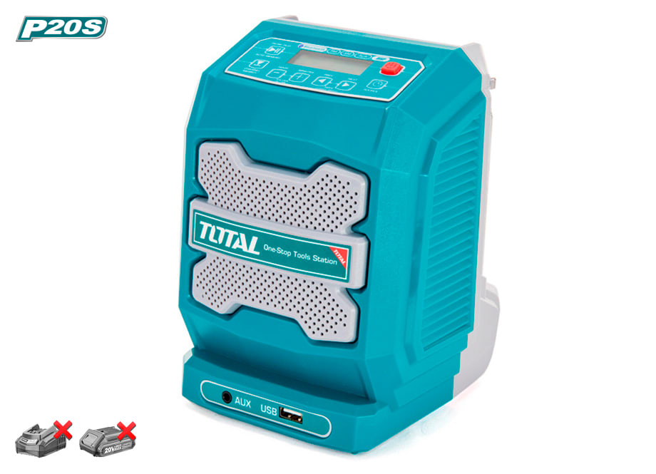RADIO PARLANTE BLUETOOTH 4.0 20V INALAMBRICO TOTAL4