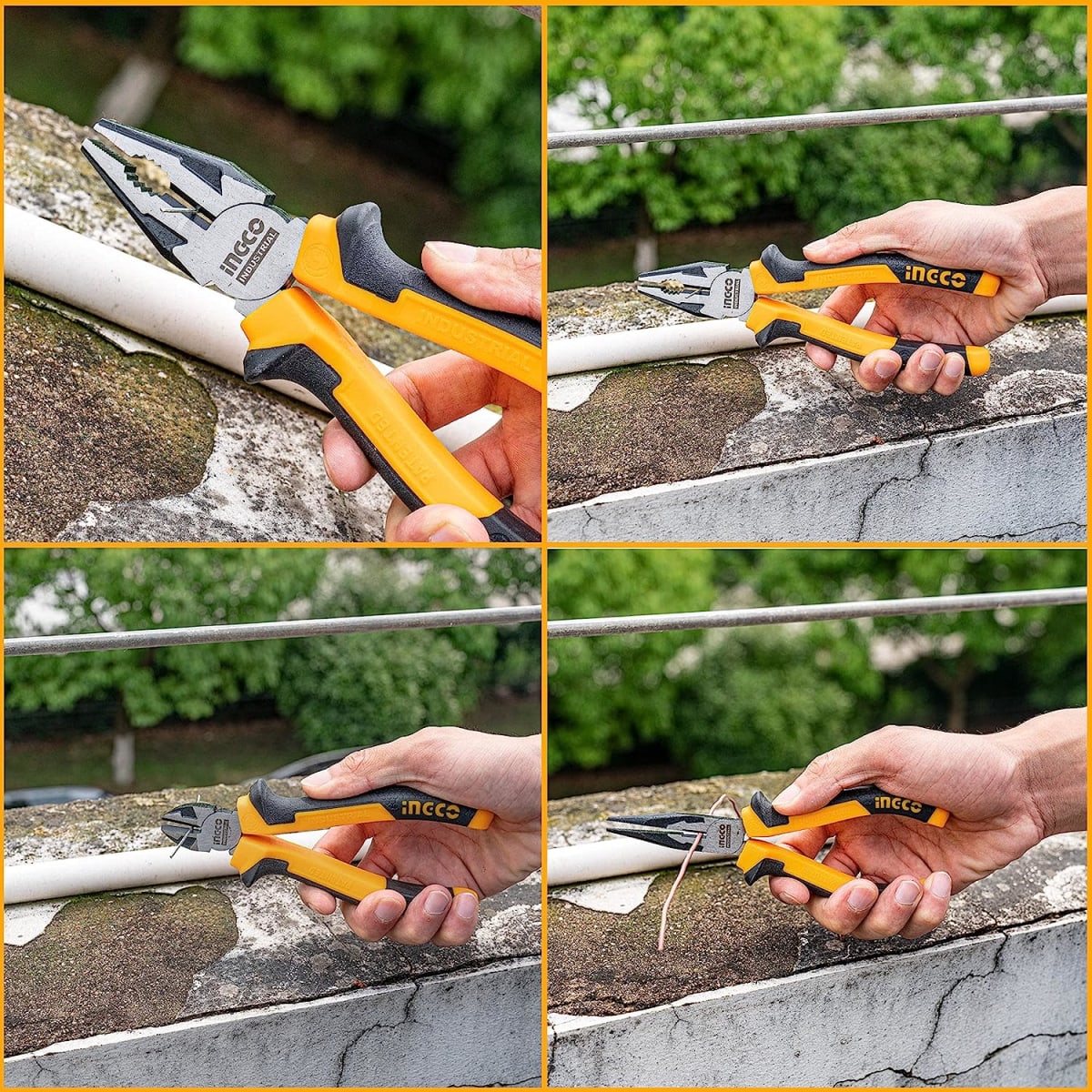 SET ALICATES UNIVERSAL CORTE Y PUNTA INGCO 3 PIEZAS2