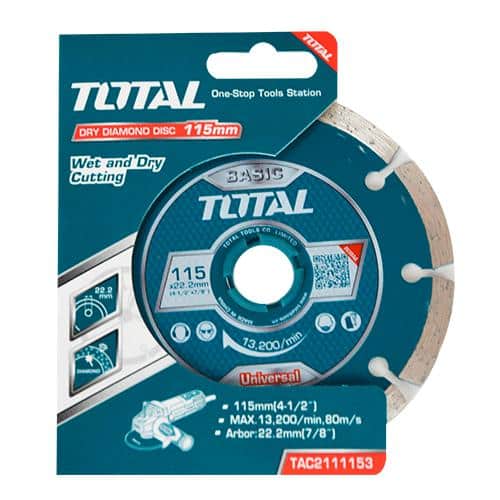 DISCO DE CORTE DIAMANTADO SEGMENTADO 4 1/2 TAC2111153 TOTAL1