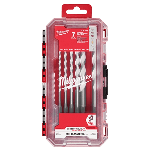 Kit de brocas de carburo para múltiples materiales SHOCKWAVE Impact Duty™, 7 piezas 48-20-88992