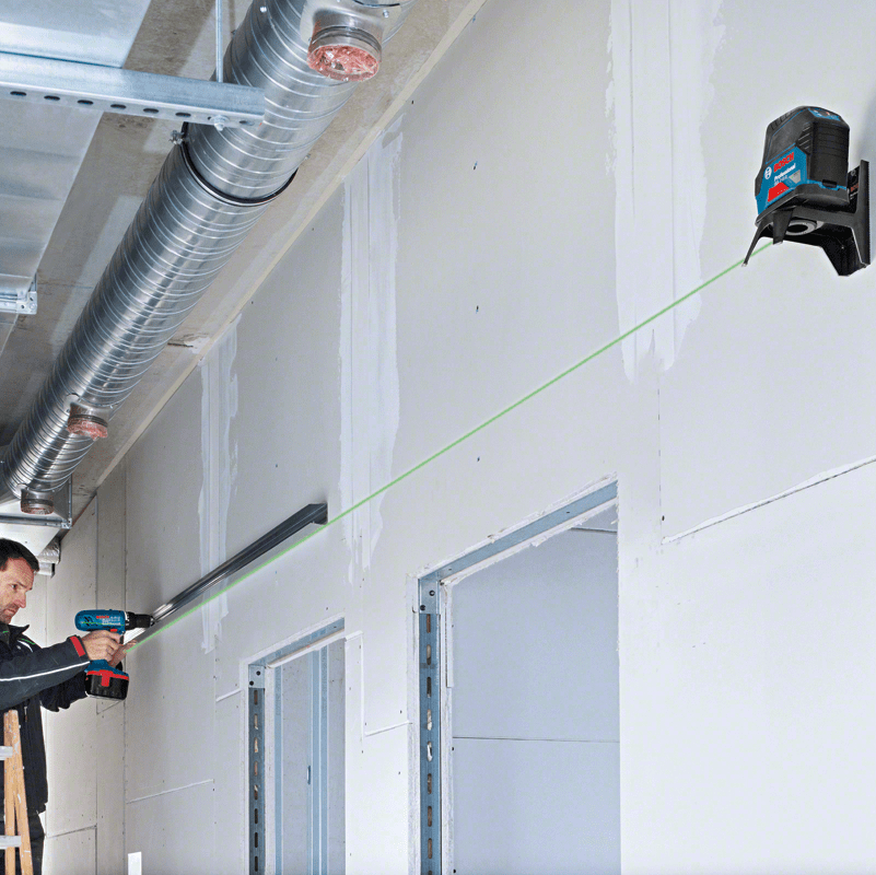 NIVEL LÁSER DE LÍNEAS VERDES 15 M CON PUNTOS BOSCH GCL 2-15 G5