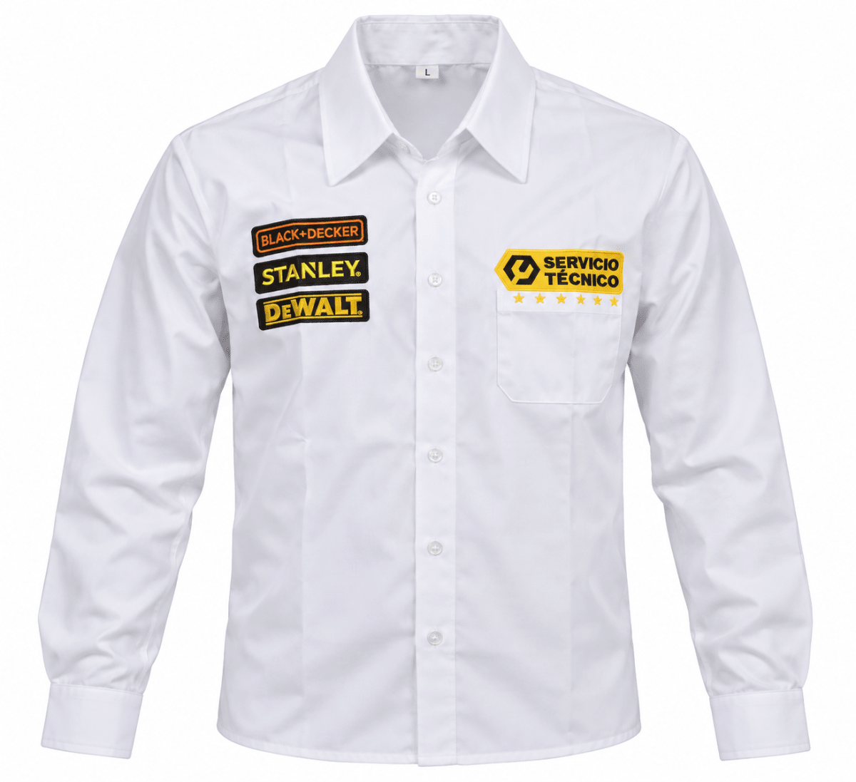 CAMISA MANGA LARGA DE SERVICIO TECNICO BLANCO TALLA L1