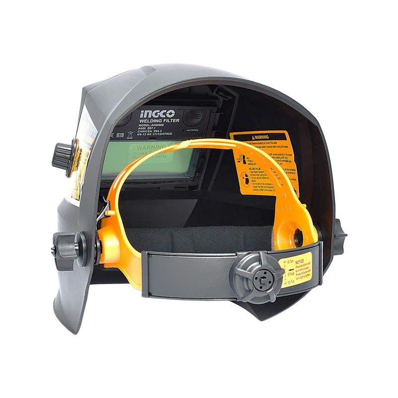 CARETA PARA SOLDAR NEGRA CON REGULACION AHM008 AUTOMATICA FOTOSENSIBLE INGCO2