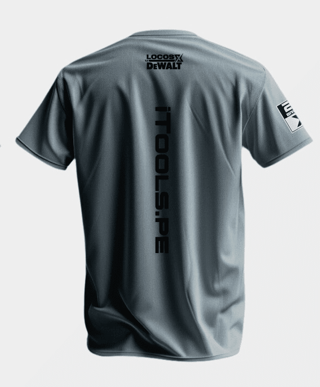 Polo de algodón locos por dewalt color gris - talla XL3