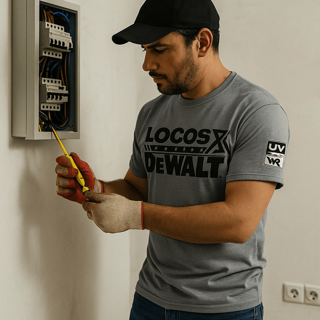 Polo de algodón locos por dewalt color gris - talla XL2