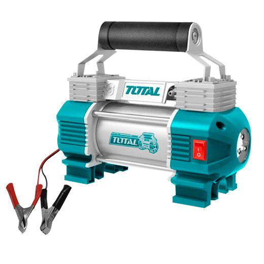 COMPRESOR DE AIRE MINI PORTÁTIL TOTAL TOOLS INDUSTRIAL MODELO TTAC2506 DE 12V PARA AUTOS2