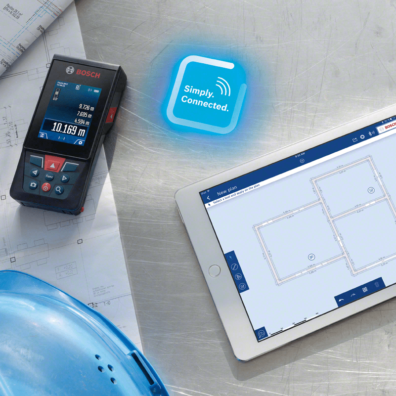 MEDIDOR DE 120 M CON BLUETOOTH BOSCH GLM 120 C4