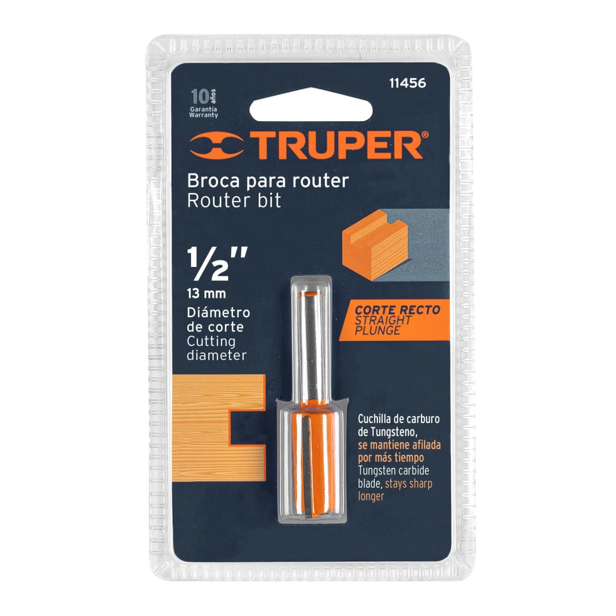 FRESA RECTA 2 FILOS, 1/2, TRUPER1
